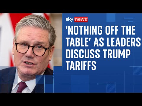 Starmer and Macron discuss response to Trump tariffs
