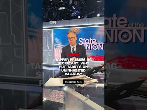 Tapper presses AG Secretary: Why put tariffs on uninhabited islands?
