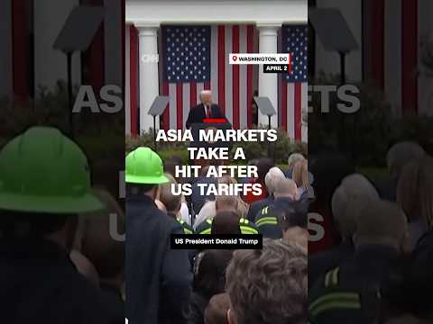 Asia markets take a hit after US tariffs
