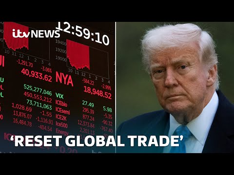President Trump says US will be ‘solid and strong again’ as markets in Asia fall | ITV News