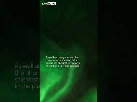 Spectacular aurora seen from the International Space Station