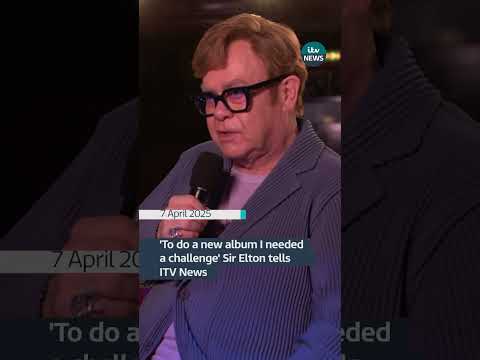 Sir Elton John tells ITV News about the process behind his most challenging album #itvnews #shorts