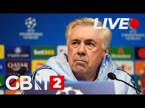 WATCH LIVE: Real Madrid coach Carlo Ancelotti and a player hold UCL press conference