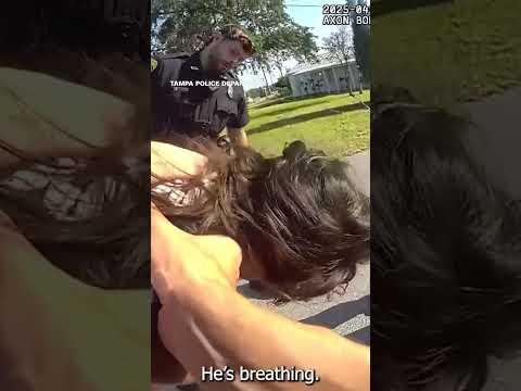Baby choking on tomato given CPR by police