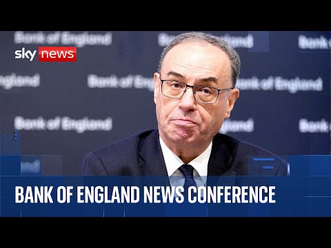 Bank of England holds news conference as interest rate is cut by 0.25%