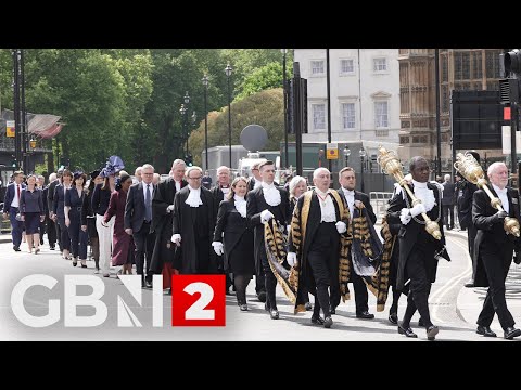 VE DAY: Service of thanksgiving takes place at Westminster Abbey