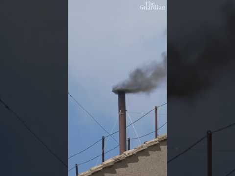 Cardinals fail to agree new pope as black smoke emerges from Sistine Chapel chimney