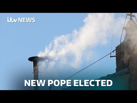 White smoke billows from Sistine Chapel indicating new Pope has been selected – watch live