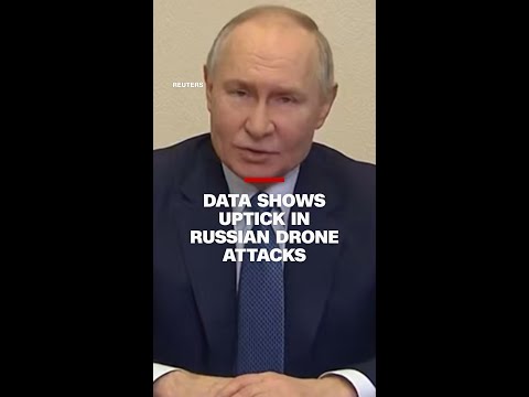 Data shows uptick in Russian drone attacks on Ukraine