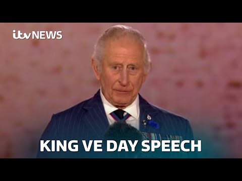 King Charles reflects on his grandfather’s words on 80th anniversary of VE Day – watch live