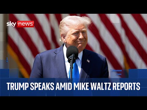 Donald Trump speaks amid reports his national security adviser is leaving