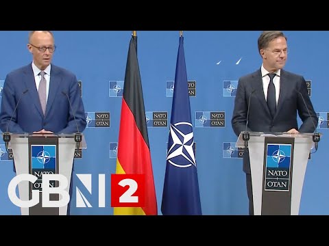 WATCH: Germany’s Merz holds a press conference with NATO’s Rutte