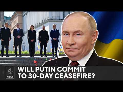 Ukraine allies call on Putin to commit to 30-day ceasefire