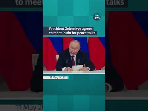 Zelenskyy has agreed to meet Putin in Turkey but has called for an immediate ceasefire #itvnews