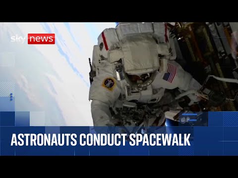 NASA astronauts on spacewalk at International Space Station | part two