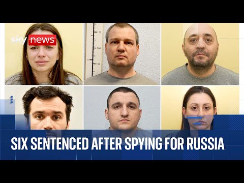 Six Bulgarians sentenced after spying for Russia | Cameras in court