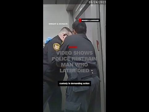 Video shows police restrain man who later died