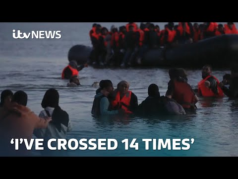 EXCLUSIVE: French police fail to stop dinghy taking illegal immigrants across the Channel | ITV News