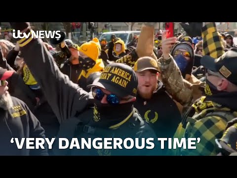 How Trump’s return has led to communities taking up arms to protect against the far-right | ITV News