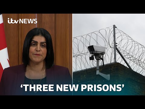 Government announces funding to build three new prisons to end ‘cycle of crisis’ | ITV News