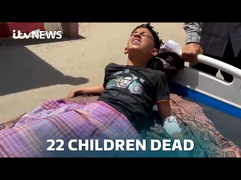 Israeli airstrikes kill 22 children in Gaza after Netanyahu vows to escalate conflict | ITV News