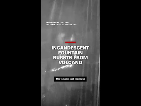 Kanlaon Volcano erupts in Philippines with incandescent burst