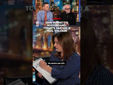 Erin Burnett’s whiteboard: S&P 500 and Paul Volcker