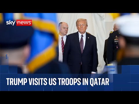 President Trump addresses US troops in Qatar