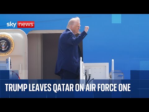 Trump boards Air Force One as heads to Abu Dhabi