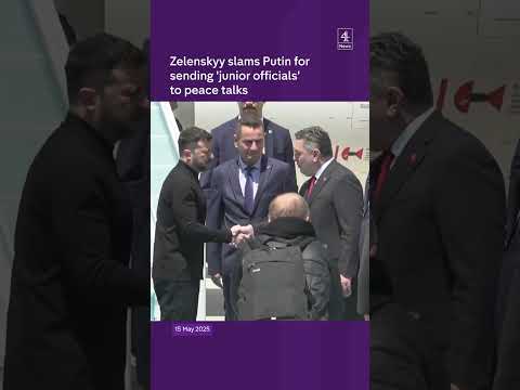 Zelenskyy slams Putin for sending ‘junior officials’ to peace talks