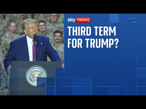 ‘I’ll have to think about that’: Trump on running for third term