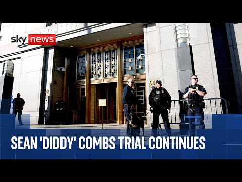 Outside court as Sean ‘Diddy’ Combs trial continues and ex-girlfriend Cassie is cross-examined