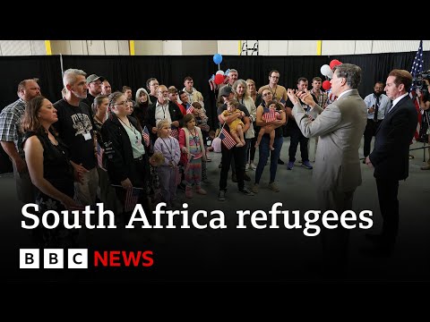 South African refugee says ‘I didn’t come to US for fun’ | BBC News