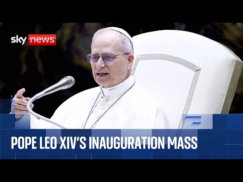 Pope Leo XIV’s inauguration mass | Sky News coverage