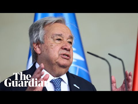 UN secretary general Antonio Guterres speaks on sidelines of Arab summit in Iraq – watch live