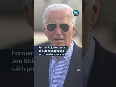 Former U.S. President Joe Biden diagnosed with prostate cancer #itvnews #usa
