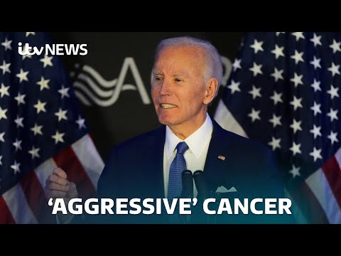 Trump ‘saddened’ after Joe Biden diagnosed with aggressive prostate cancer | ITV News