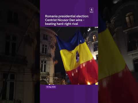 Romania presidential election: Centrist Nicusor Dan wins – beating hard-right rival
