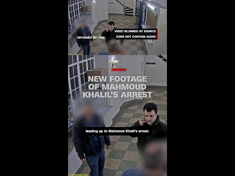Mahmoud Khalil’s arrest lead up seen in new video