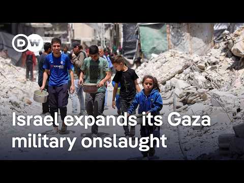 Israel lets 5 food trucks trickle into Gaza amid int’l scrutiny over starvation | DW News