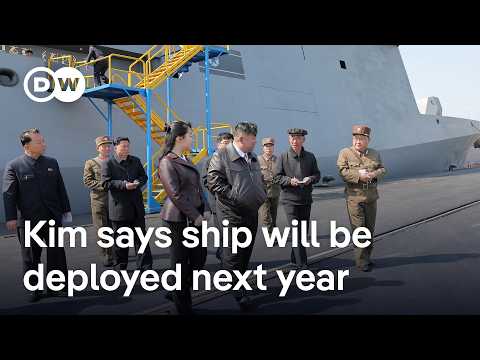 North Korea unveils new warship to test-fire missiles from | DW News