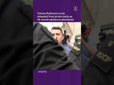 Tommy Robinson sentence shortened
