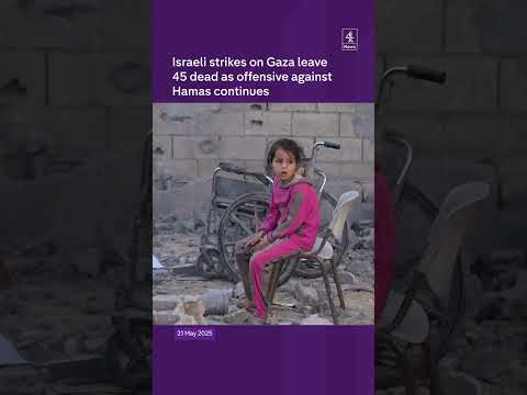 45 killed in latest Gaza strikes