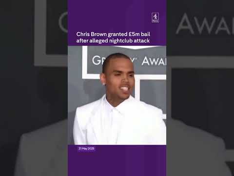 Chris Brown freed on £5m bail after alleged nightclub attack