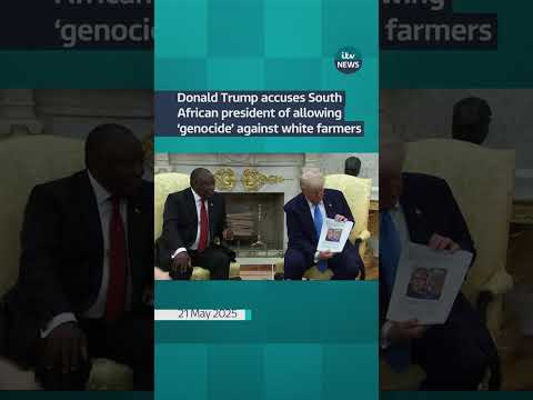 Donald Trump accuses South African president of allowing ‘genocide’ against white farmers | ITV News