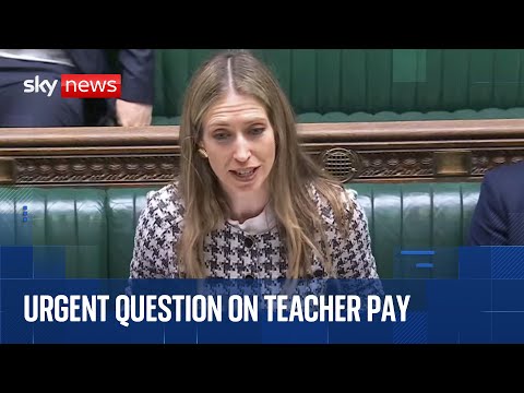 Urgent question in the Commons on teacher pay rise