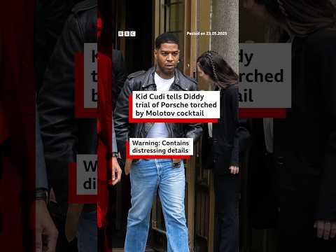 Rapper Kid Cudi testifies at Sean “Diddy” Combs’ trial about Molotov cocktail attack. #BBCNews