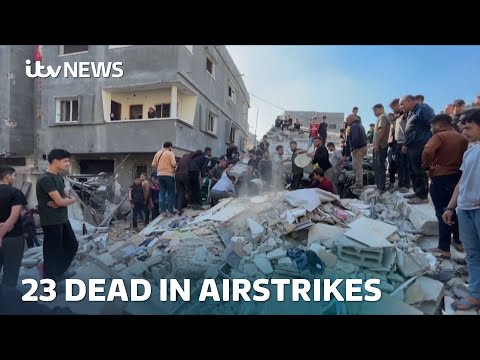 At least 32 people killed and dozens more injured following Israeli airstrikes in Gaza  | ITV News