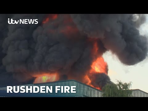 Fire bosses declare ‘major incident’ after huge fire at Rushden recycling centre | ITV News