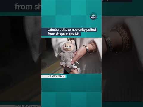Pop Mart has paused the sale of Labubu dolls in its UK stores until June  #itvnews #labubu